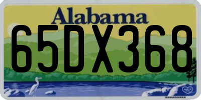 AL license plate 65DX368