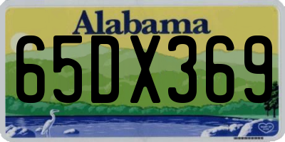 AL license plate 65DX369