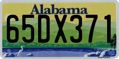 AL license plate 65DX371