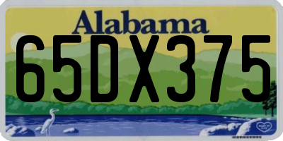 AL license plate 65DX375
