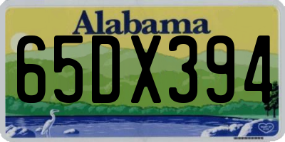 AL license plate 65DX394