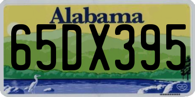 AL license plate 65DX395