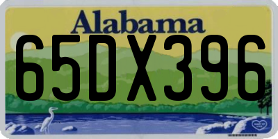 AL license plate 65DX396