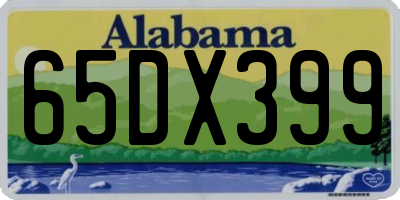 AL license plate 65DX399