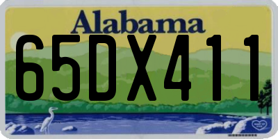 AL license plate 65DX411