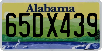 AL license plate 65DX439