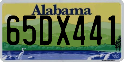 AL license plate 65DX441