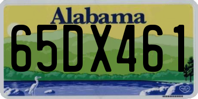 AL license plate 65DX461