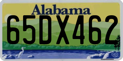 AL license plate 65DX462