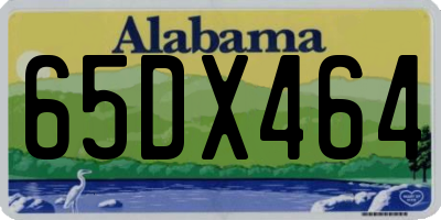 AL license plate 65DX464