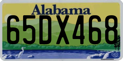 AL license plate 65DX468