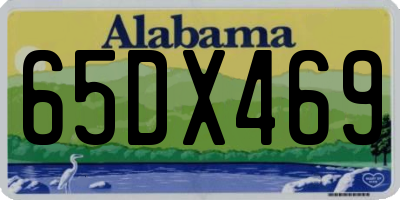 AL license plate 65DX469