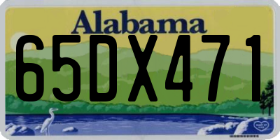 AL license plate 65DX471