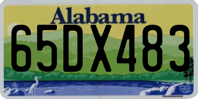 AL license plate 65DX483