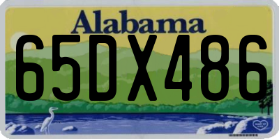 AL license plate 65DX486
