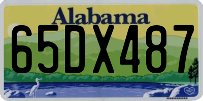 AL license plate 65DX487