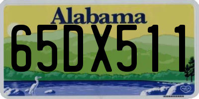 AL license plate 65DX511