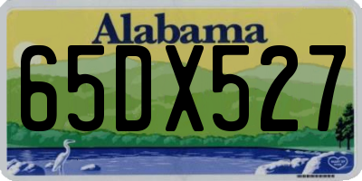 AL license plate 65DX527