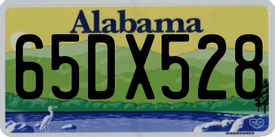AL license plate 65DX528