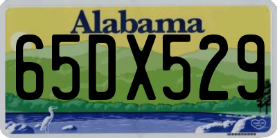 AL license plate 65DX529