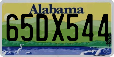 AL license plate 65DX544