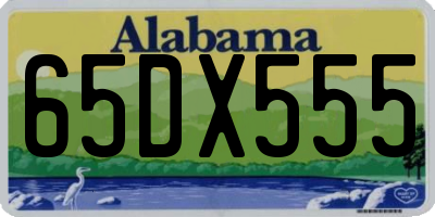 AL license plate 65DX555
