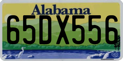 AL license plate 65DX556