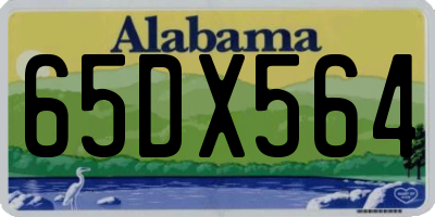 AL license plate 65DX564