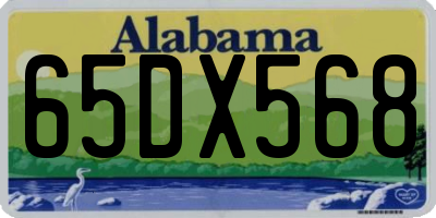 AL license plate 65DX568