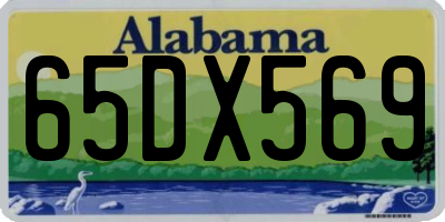 AL license plate 65DX569