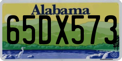 AL license plate 65DX573