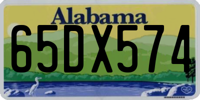 AL license plate 65DX574