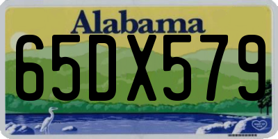 AL license plate 65DX579