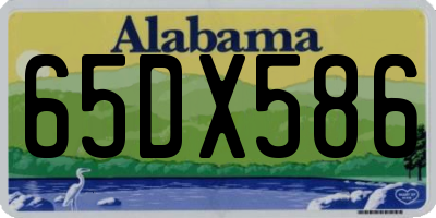 AL license plate 65DX586