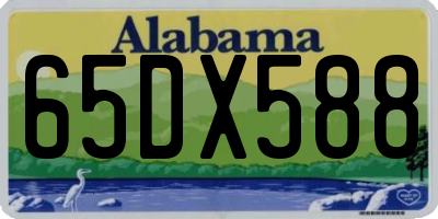 AL license plate 65DX588