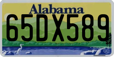 AL license plate 65DX589