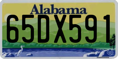 AL license plate 65DX591