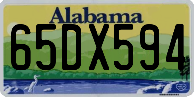 AL license plate 65DX594