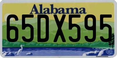 AL license plate 65DX595