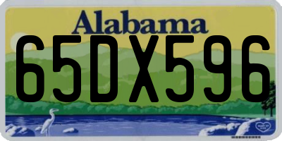 AL license plate 65DX596