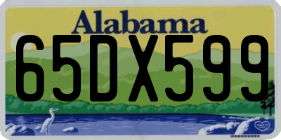 AL license plate 65DX599