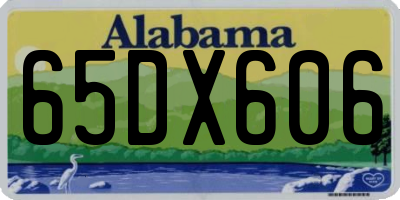 AL license plate 65DX606