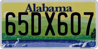 AL license plate 65DX607