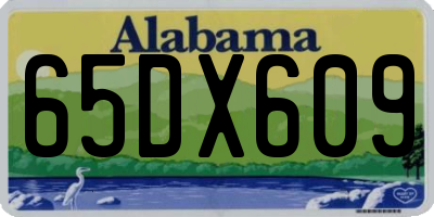 AL license plate 65DX609