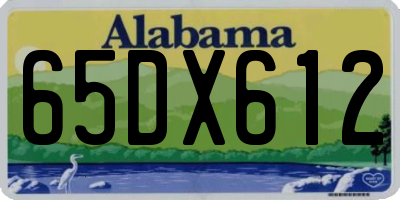 AL license plate 65DX612