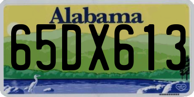 AL license plate 65DX613