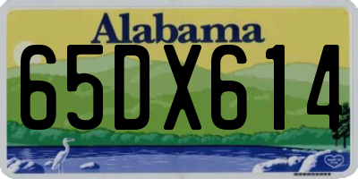 AL license plate 65DX614