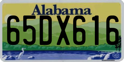 AL license plate 65DX616