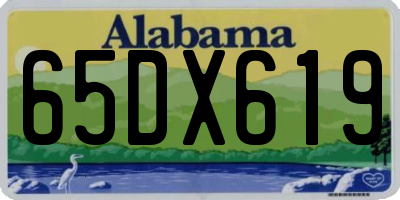 AL license plate 65DX619