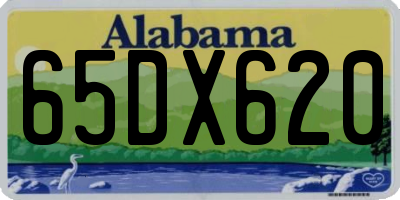 AL license plate 65DX620